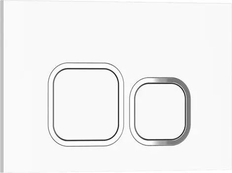 Кнопка смыва Iberica Blanca ESTI-Q 246х165мм белый глянцевый, пластик (IB.B083.001.000)