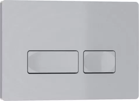 Кнопка смыва Iberica Blanca ESTI-R 246х165мм серый/хром матовый, пластик (IB.B021.004.000)