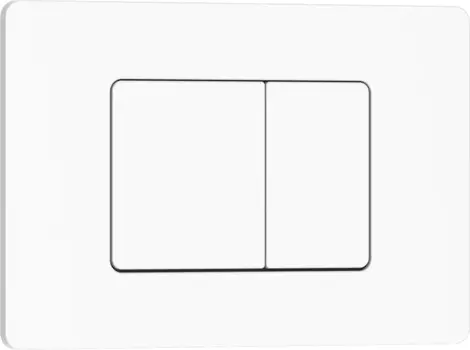 Кнопка смыва Iberica Blanca INOX-C 246х165мм белый матовый, нержавеющая сталь (IB.B011.001.000)