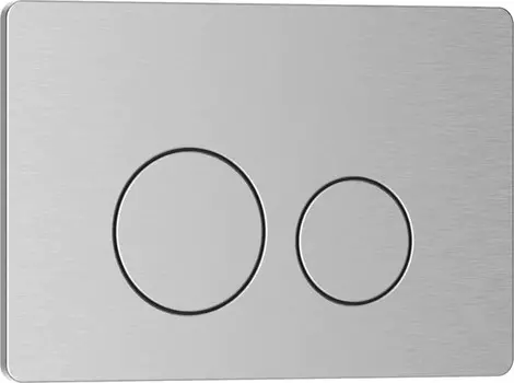 Кнопка смыва Iberica Blanca INOX-O 246х165мм хром матовый, нержавеющая сталь (IIB.B081.003.002)
