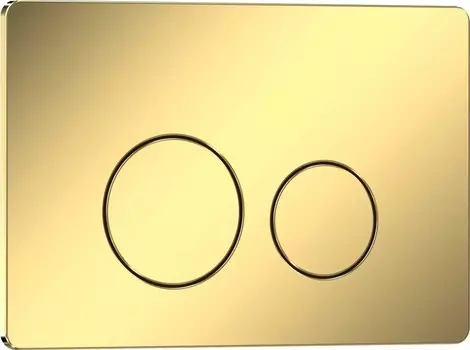 Кнопка смыва Iberica Blanca INOX-O 246х165мм шампань/золото глянцевый, нержавеющая сталь (IB.B081.006.002)