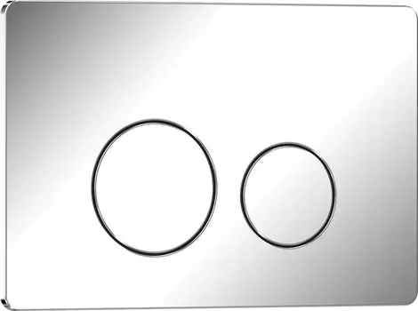 Кнопка смыва Iberica Blanca INOX-O 246х165мм хром глянцевый, нержавеющая сталь (IB.B081.003.001)