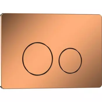 Кнопка смыва Iberica Blanca INOX-O 246x165мм розовое золото, нержавеющая сталь (IB.B081.007.001) (2 коробки)
