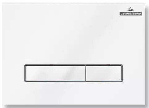 Кнопка смыва Lavinia Boho RelFix 3805003W белый с хромированной кромкой