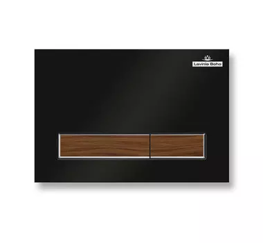 Кнопка смыва Lavinia Boho RelFix 38050602 матовый черный/темное дерево