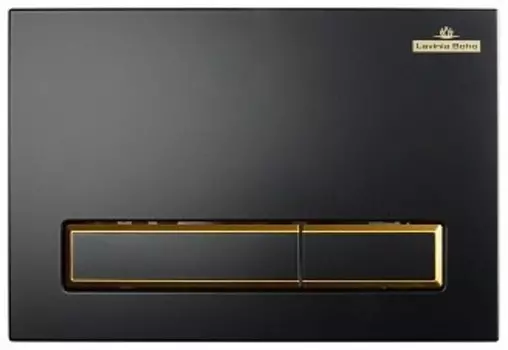Кнопка смыва Lavinia Boho RelFix 38050801 матовый черный/золотой глянец