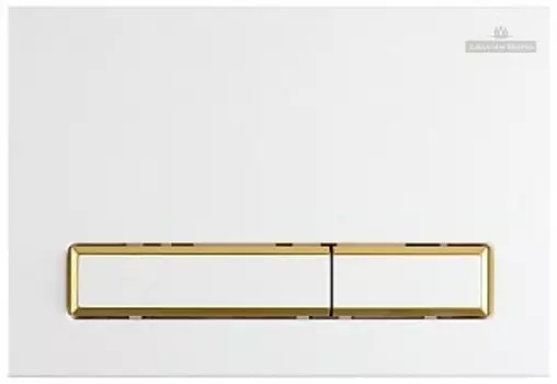 Кнопка смыва Lavinia Boho RelFix 38050802 белый/золотой глянец