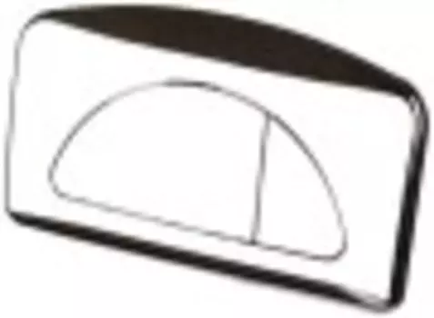 Кнопка смыва OLI DUAL, пластик, хром глянцевый для бачков GIADA (627184/017459)