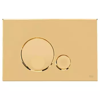 Кнопка смыва OLI Globe, пластик, золото