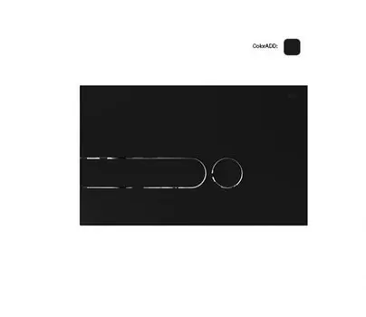 Кнопка смыва OLI I-PLATE, пластик soft-touch черный