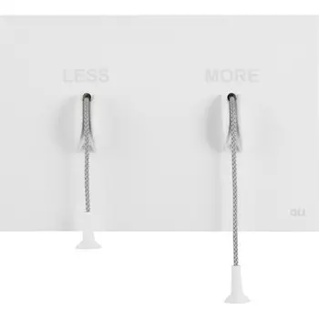 Кнопка смыва OLI LESS IS MORE, металл белый