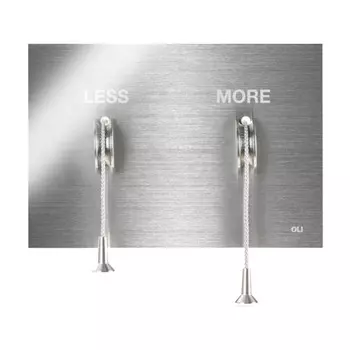 Кнопка смыва OLI LESS IS MORE, металл хром матовый