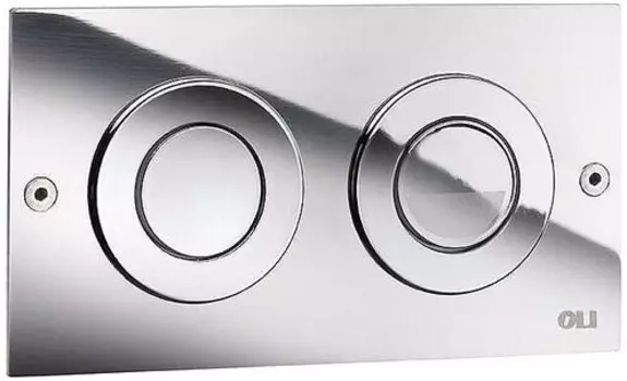 Кнопка смыва OLI Mini Trend, сталь, глянец, антивандальный