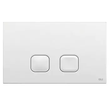 Кнопка смыва OLI Plain, пластик белый