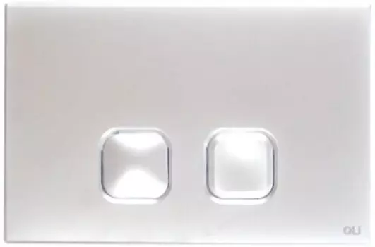 Кнопка смыва OLI Plain, пластик хром глянцевый