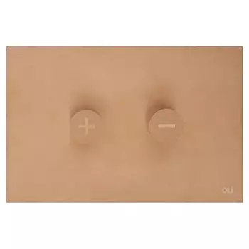 Кнопка смыва OLI Trumpet, нерж. сталь, бронза (878784)