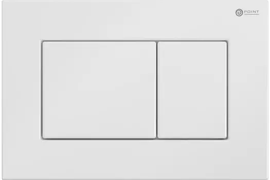 Кнопка смыва Point Ника белая (PN44081W)