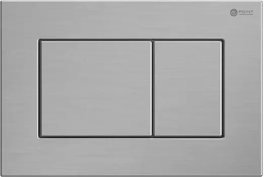 Кнопка смыва Point Ника нерж сталь, сталь брашированная (PN44081SB)