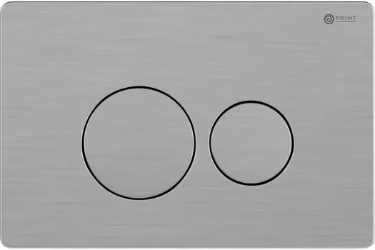 Кнопка смыва Point Виктория нерж сталь, сталь брашированная (PN44061SB)
