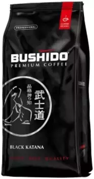 Кофе Bushido Black Katana 1000гр Beans Pack (в зернах)