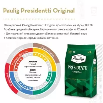 Кофе Paulig Presidentti Original 1кг