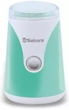 Кофемолка Sakura SA-6157BL белый/бирюзовый