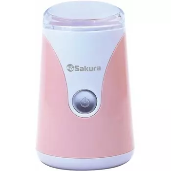 Кофемолка Sakura SA-6157P белый/пудровый