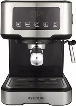 Кофеварка Hyundai HEM-4313 черный/серебристый