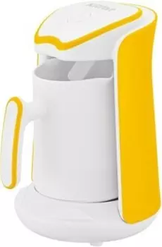 Кофеварка Kitfort КТ-7133-3 желтый/белый