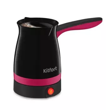 Кофеварка Kitfort KT-7183-1 черно-малиновый