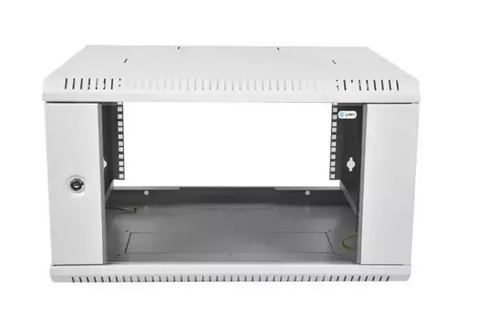 Коммутационный шкаф ЦМО ШРН-Э-15.350 настенный, стеклянная передняя дверь, 15U, 600x746x350мм