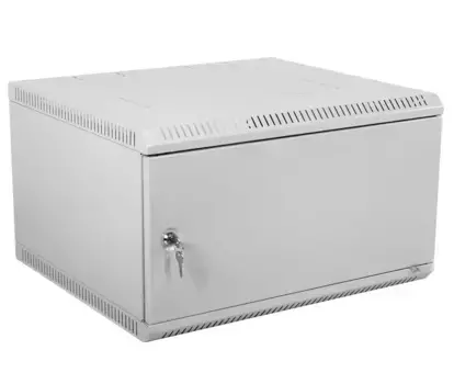 Коммутационный шкаф ЦМО ШРН-Э-6.350.1 настенный, стальная передняя дверь, 6U, 600x345x350мм