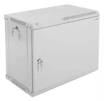 Коммутационный шкаф ЦМО ШРН-Э-9.350.1 настенный, стальная передняя дверь, 9U, 600x476x350мм