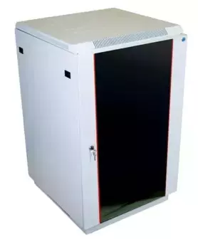 Коммутационный шкаф ЦМО ШТК-М-18.6.8-1ААА напольный, стеклянная передняя дверь, 18U, 600x960x800мм