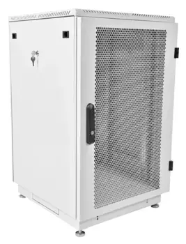 Коммутационный шкаф ЦМО ШТК-М-22.6.8-44АА напольный, перфорированная передняя дверь, 22U, 600x1140x800мм