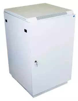 Коммутационный шкаф ЦМО ШТК-М-27.6.8-3ААА напольный, стальная передняя дверь, 27U, 600x746x800мм