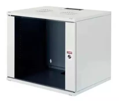 Коммутационный шкаф Lande LN-SH09U5460-LG-F0-1 настенный, стеклянная передняя дверь, 9U, 540x460x600мм