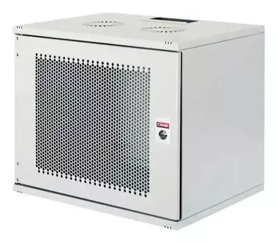 Коммутационный шкаф Lande LN-SH12U5440-BL-F0-3 настенный, перфорированная передняя дверь, 12U, 540x595x400мм