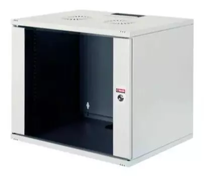Коммутационный шкаф Lande LN-SH12U5440-LG-F0-1 настенный, стеклянная передняя дверь, 12U, 540x595x400мм