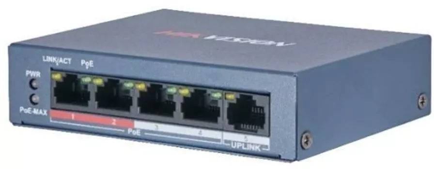 Коммутатор Hikvision DS-3E0105P-E/M(B)