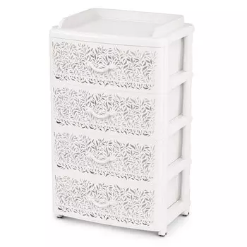 Комод Альтернатива М8890 Аура 4-х секц. белый