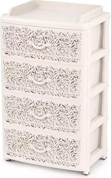 Комод Альтернатива М8892 Аура 4-х секц. слоновая кость