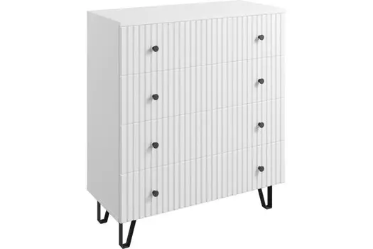 Комод Мебель-Комплекс ЛАЙН 4Я Исп.1 Белый (1 кор.)