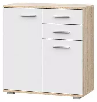 Комод НК-мебель FUN КД-2 Дуб Сонома/Белый (71336956)
