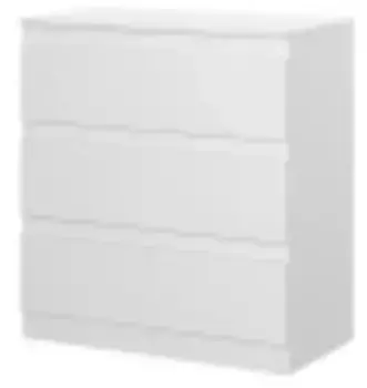 Комод НК-мебель STERN Т-3 (16мм) 3я Белый (72674928)