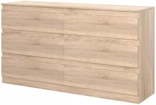 Комод НК-мебель STERN Т-6 (16мм) 6-я Дуб Сонома (72676282) (2 кор.)