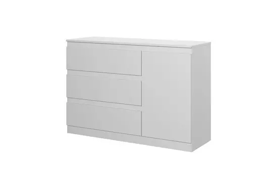 Комод НК-мебель STERN Т-7 (16мм) 3я 1д Белый (72676243) (2 кор.)