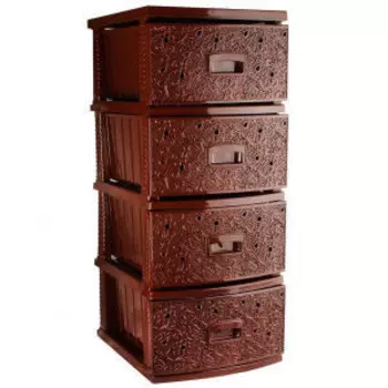 Комод Росспласт Ажур коричневый