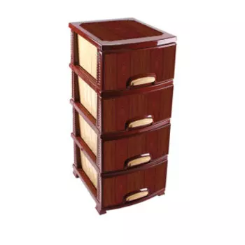 Комод Росспласт Красное дерево коричневый