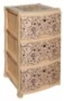 Комод Violet Элегант 3-х секц. светлый (035170)